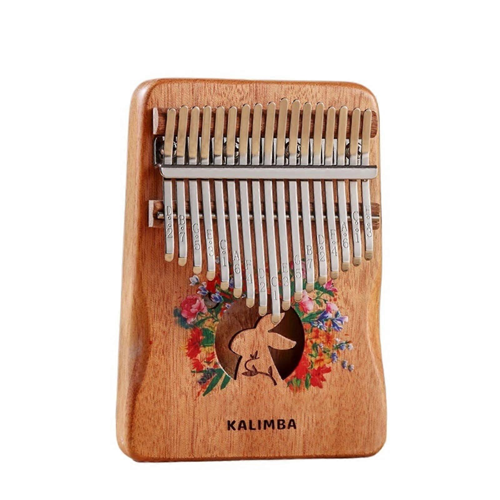 Kalimba 17 Keys Thumb Piano BeginnerFriendly Solid Wood with Clear Tuned Notes