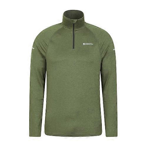 Mountain Warehouse Mens Echo Melange Recycled Half Zip Midlayer