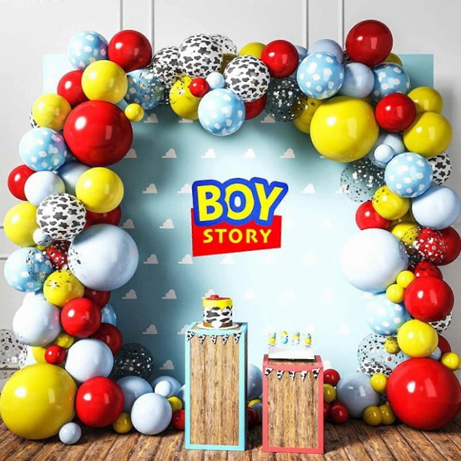 160 Pcs Balloon Arch Garland Kit for Cartoon Theme Birthday, Holiday, Graduation & Party Decor – Compatible with Toy Story