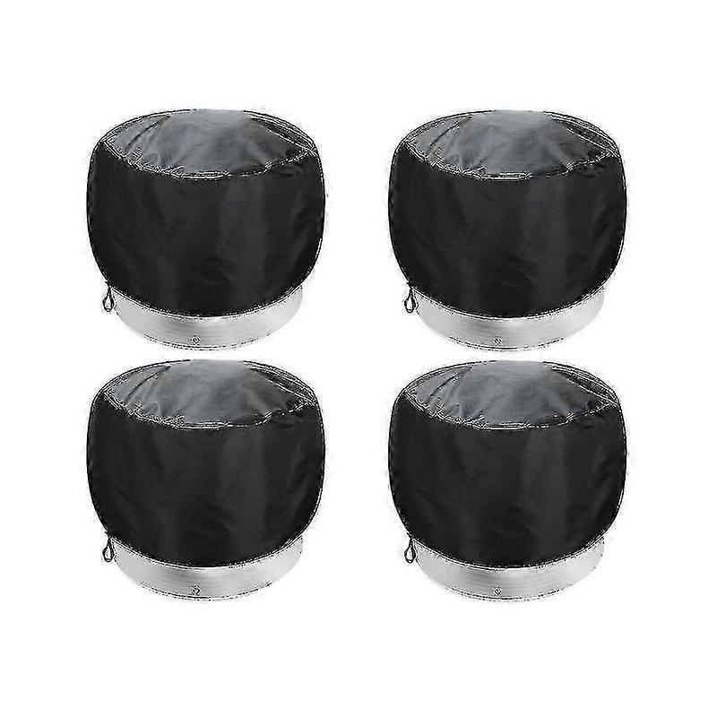 4-pack metallskydd för takventilation