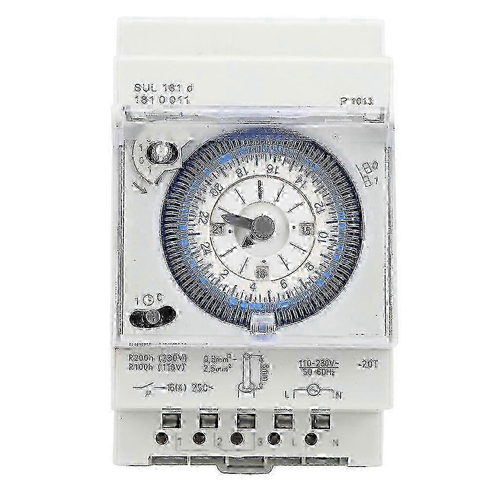 Programmable Timer Switch with Adjustable 15-60 Minute & 24-Hour Settings, 250VAC 16A Relay for Efficient Time Management Solutions