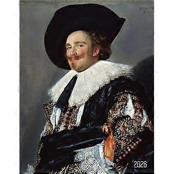 Frans Hals Planer 2026: Der lachende Kavalier – Kalenderjahr Januar–Dezember 2026 (12 Monate) – Niederländische Barockmalerei