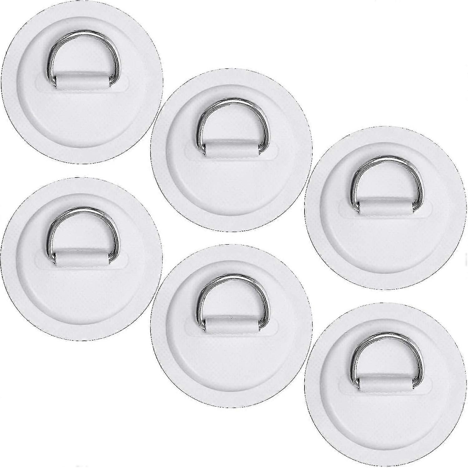6 Pack Edelstahl D-Ring Patch für Schlauchboot Kajak