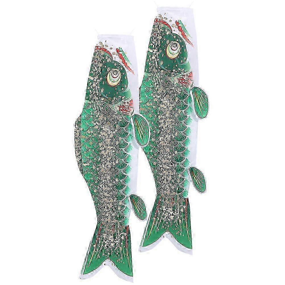 Japanese Style Fish Windsock, Assorted Colors, 2Pcs