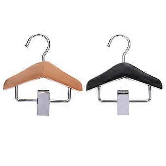 Appendiabiti in legno con clip per pantaloni per animali domestici, set da 4 pezzi in colori assortiti.