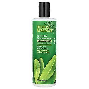 Desert Essence, Tea Tree Replenishing Conditioner With Peppermint and Yucca , 12.7 fl oz (375 ml)