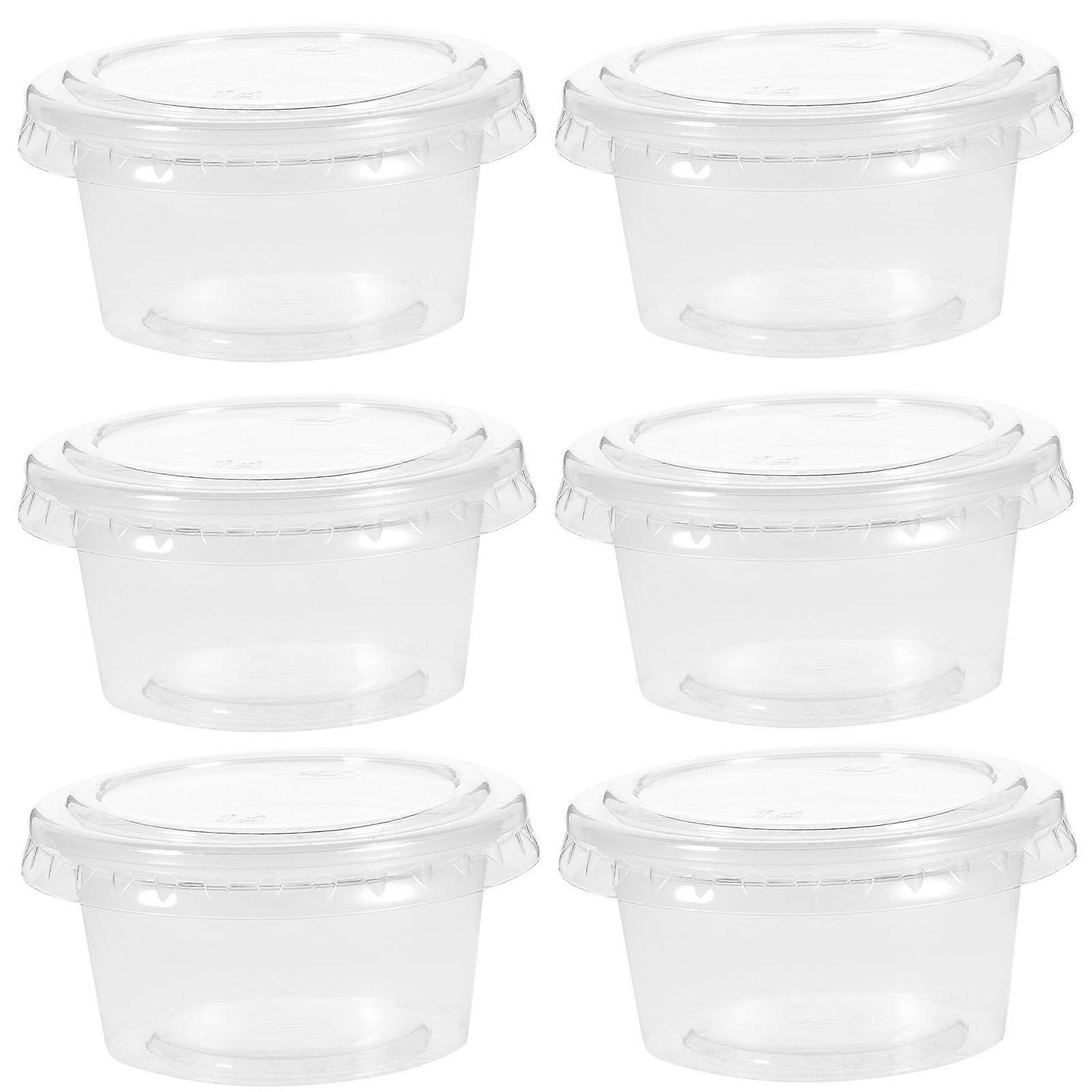 Jelly Portion with Flat Lids Clear 100Pcs Set