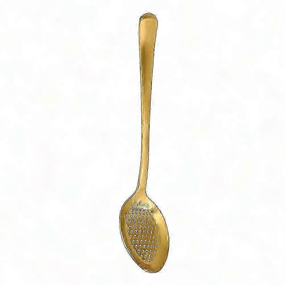 Solid Color Stainless Steel Spoon compatible with Dessert and Coffee Mixing