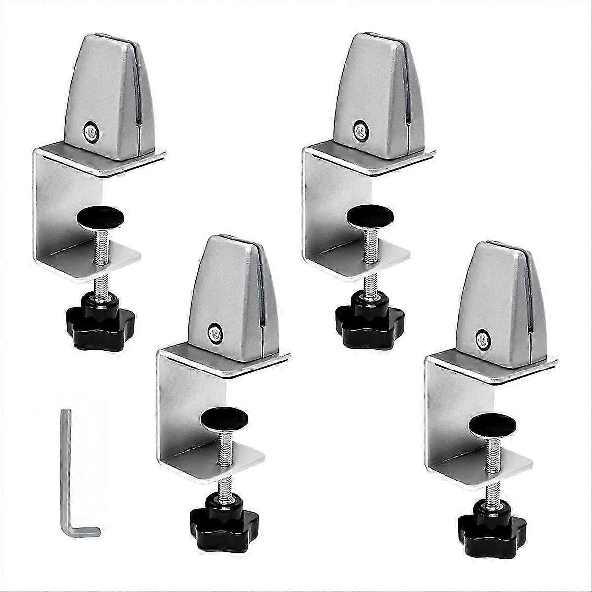 Protective Clip for Panels Thick, Adjustable Desktop Divider Clamp