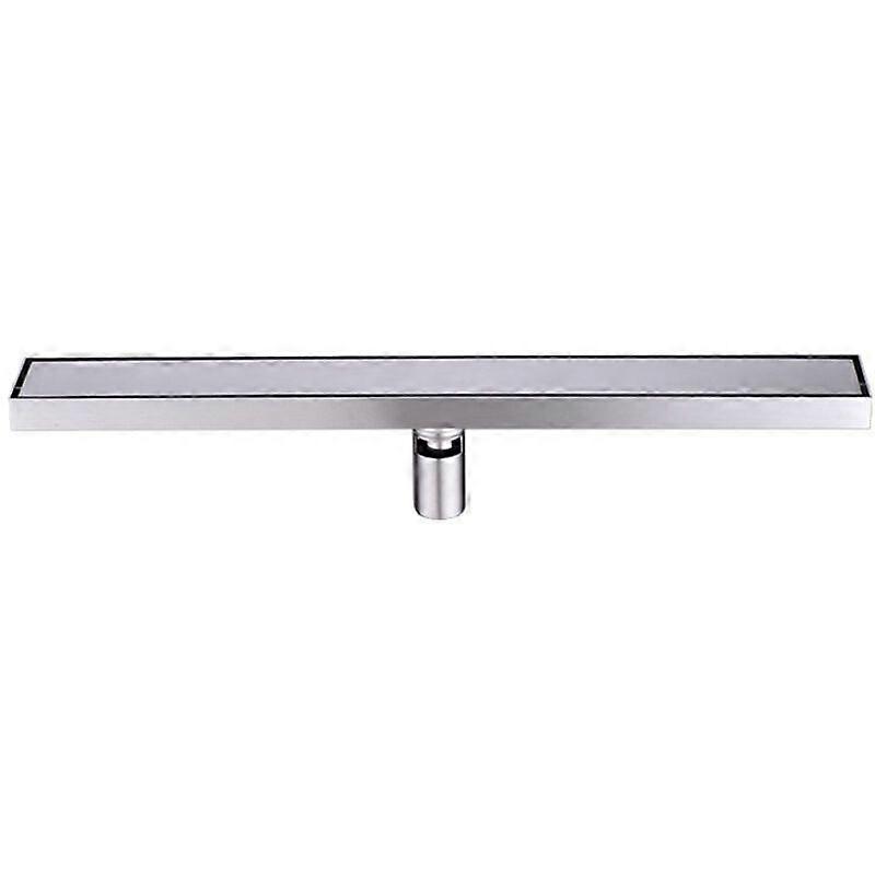 60cm Shower Drain, 2-in-1 Panel, with Siphon and Filter for Rectangular Bathroom