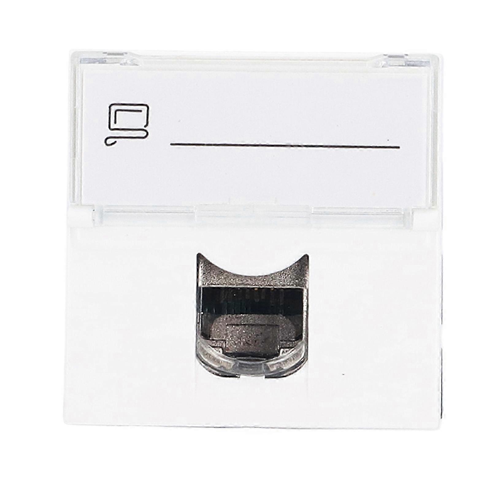 Network Jack Module CAT6A RJ45 French Adapter Shielded ABS Accessory compatible with Computer