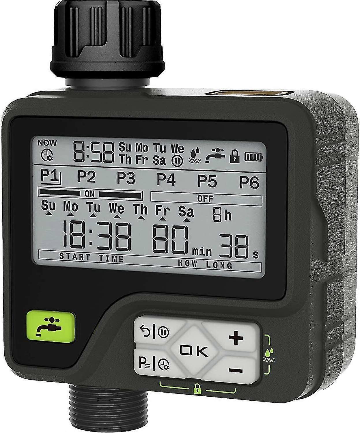 Smart Water Computer: Automatic Garden Irrigation Timer with Rain Sensor & Customizable Scheduling