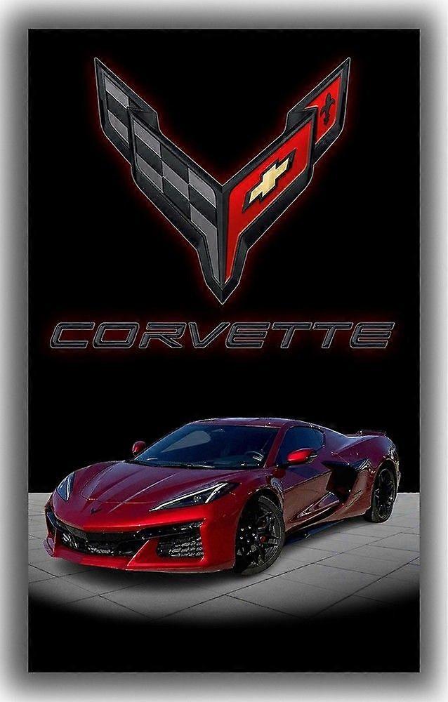 Chevrolet Corvette bilflaggbanner D0060
