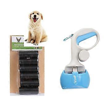 Dog Poop Shovel, Dog Poop Shovel with Foldable Poop Shovel Bag for Dog/Cat Indoor/Outdoor Lawn, Blue,2024 Ping