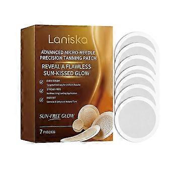 Sunless Tanning Patches 7pcs/Box, Micro-needle Self-Tan Face & Body Stickers, Streak-Free Sun-Kissed Glow Without UV