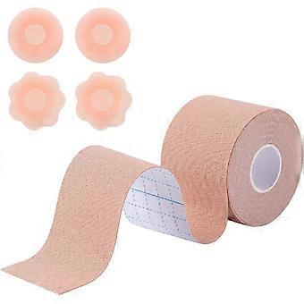 Push-up-Brust-Tape, unsichtbarer BH – Selbstklebendes Brustlifting-Tape mit Brustwarzenabdeckungen (2 Paar)