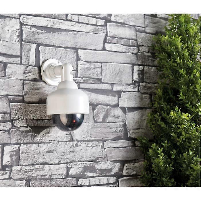 Dummy Dome Camera - VISORTECH - Transparent - Realistic - Effective Deterrent - Wireless