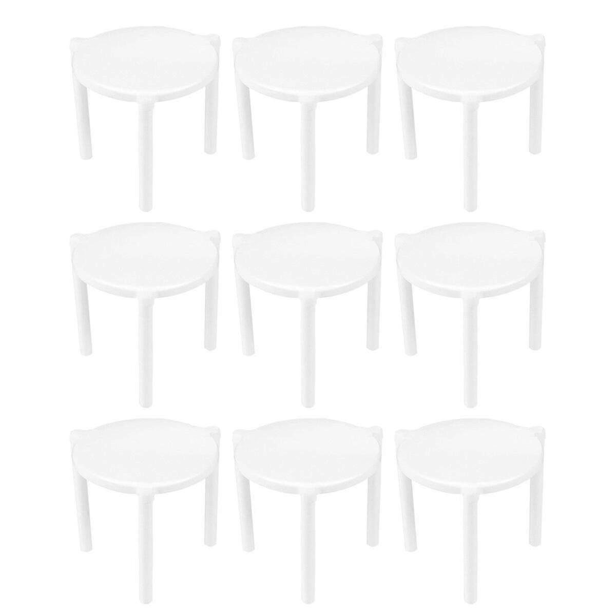 100pcs Pizza Saver Stand White Plastic Tripod Stack for Restaurant Container