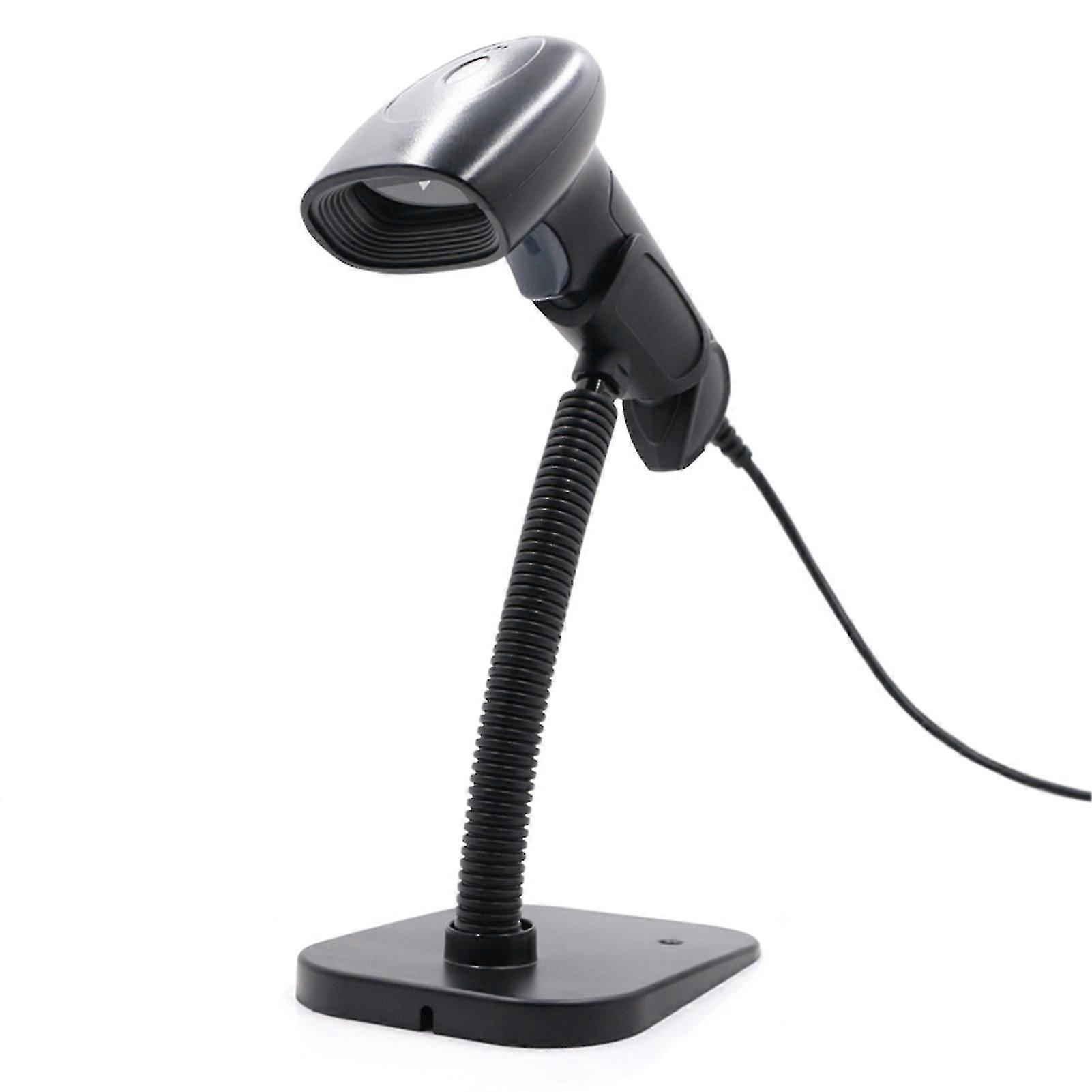 Usb Barcode Scanner 1d 2d Qr Handheld Wired Bar Code Reader With Stand Support Screen Code Compatible With Windows Xp/7/8/10 Android Linux System For