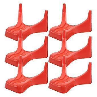 Conjunto de 6 peças com suporte antiderrapante para chute de futebol e exibição de softball para armazenamento de artigos esportivos.