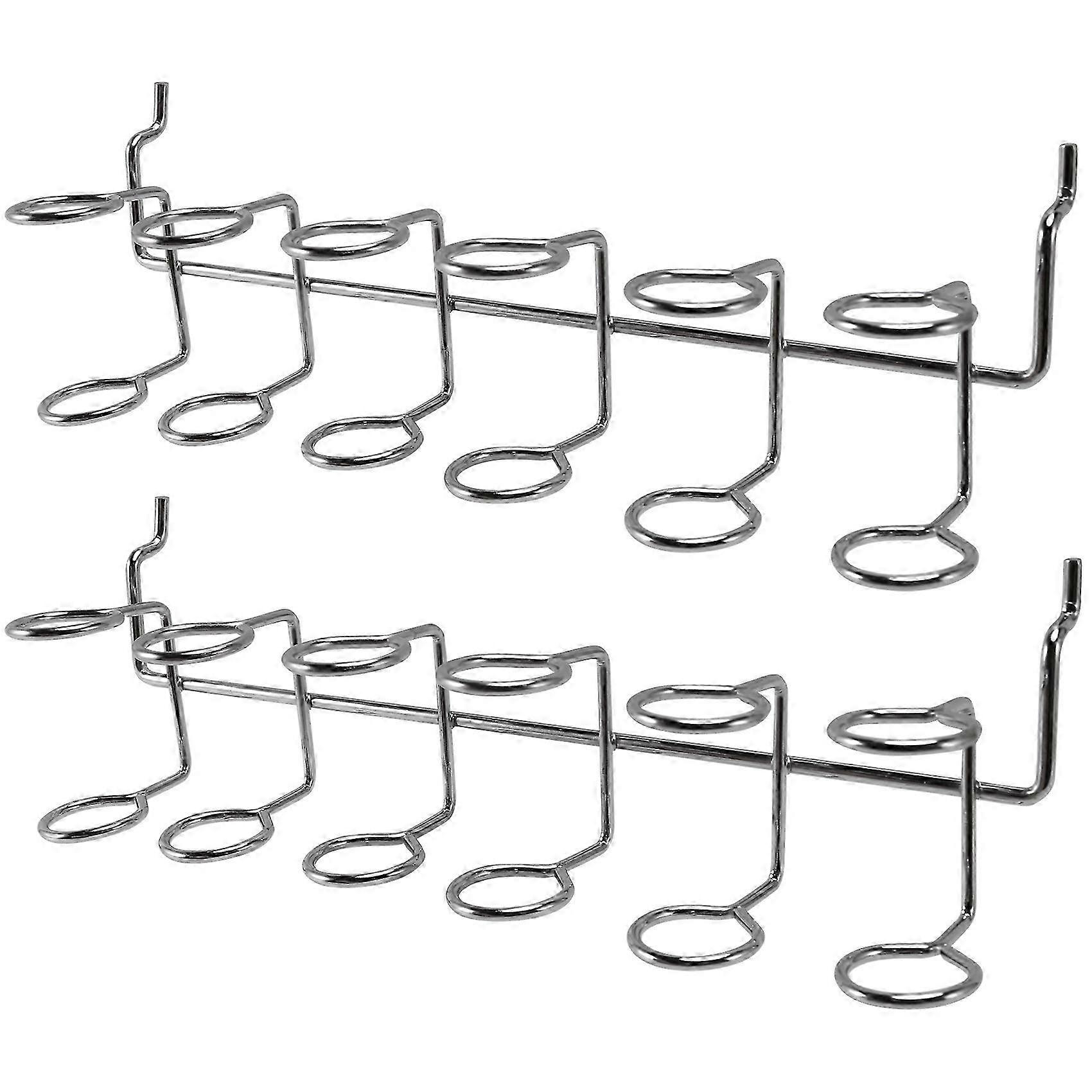 8 Pcs Screwdriver Holder Pegboard Multi-Tool Holder Accessory Pegboard Accessories Multi-Ring Tool Holder compatible with Pegboard
