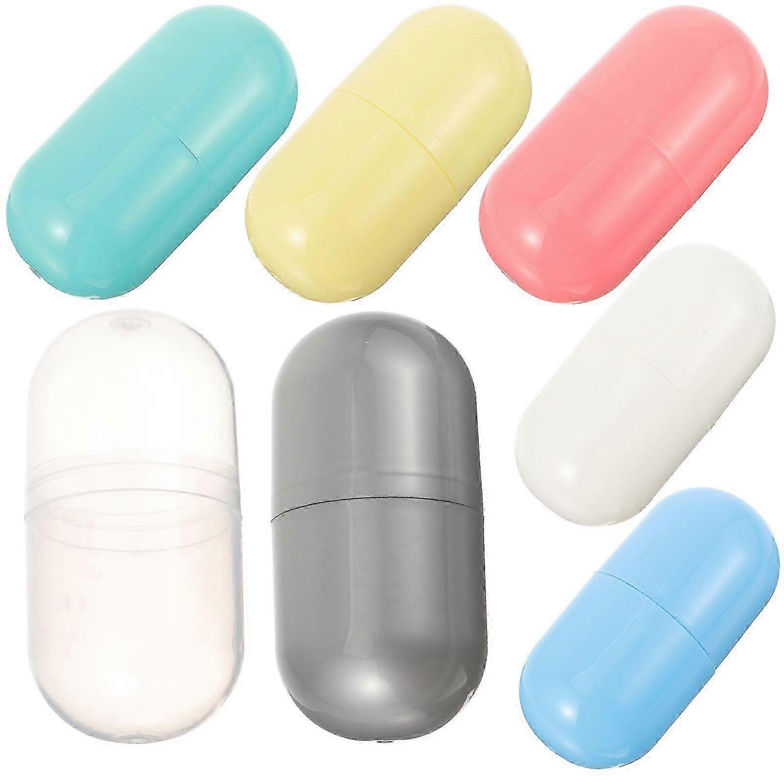 7pcs Storage Boxes Empty Plastic Capsules compatible with Easter Eggs Storage