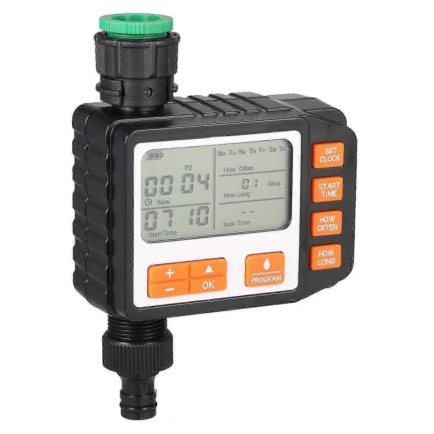 IP65 Waterproof 3 Separate Programs Digital Water Timer 3in Large Screen Hose Timer Sprinkler Timer -New-7-10