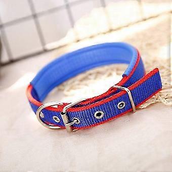 Collier pour chien Jianc, non restrictif, convenant aux chiens de petite, moyenne et grande taille, taille XL [3,0*60]. Un seul collier bleu/rouge disponible.