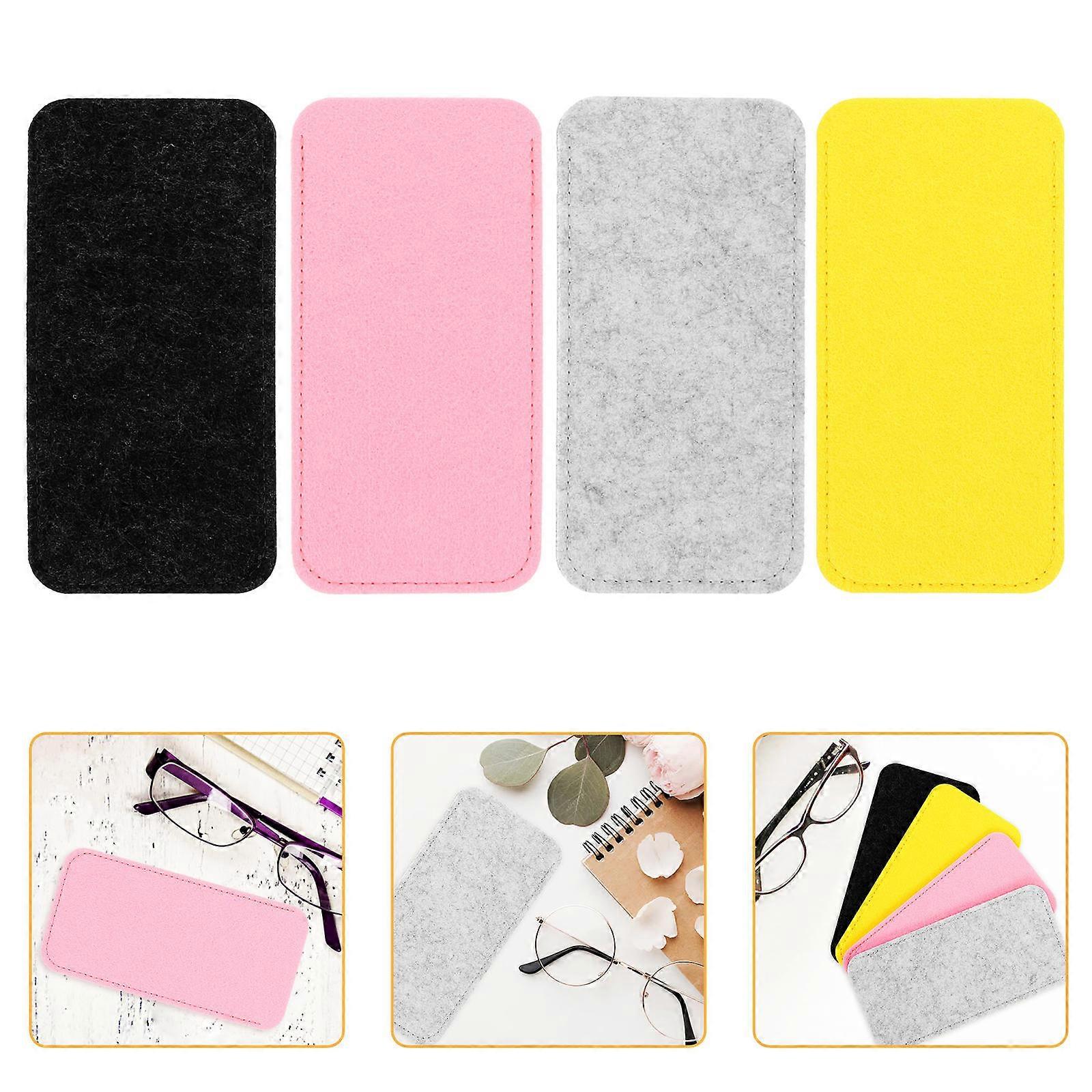 Travel Glasses Bag Durable Use Rectangular 4Pcs