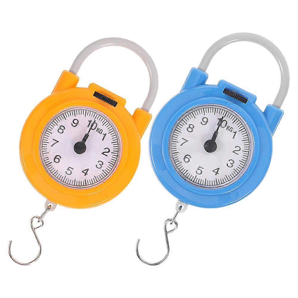 2pcs Portable Electric Spring Scales High Precision Electronic Scale With Hook