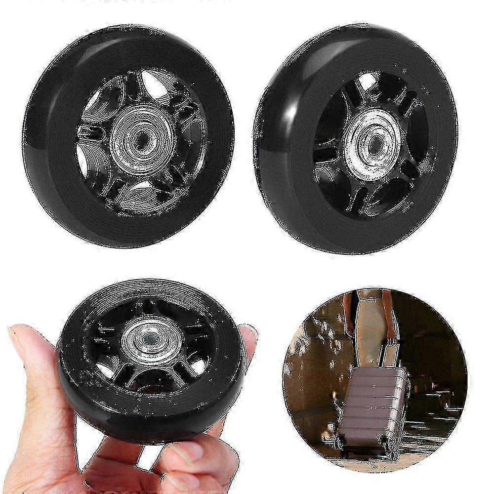 2pcs Suitcase Replacement Wheels 70mm*24mm
