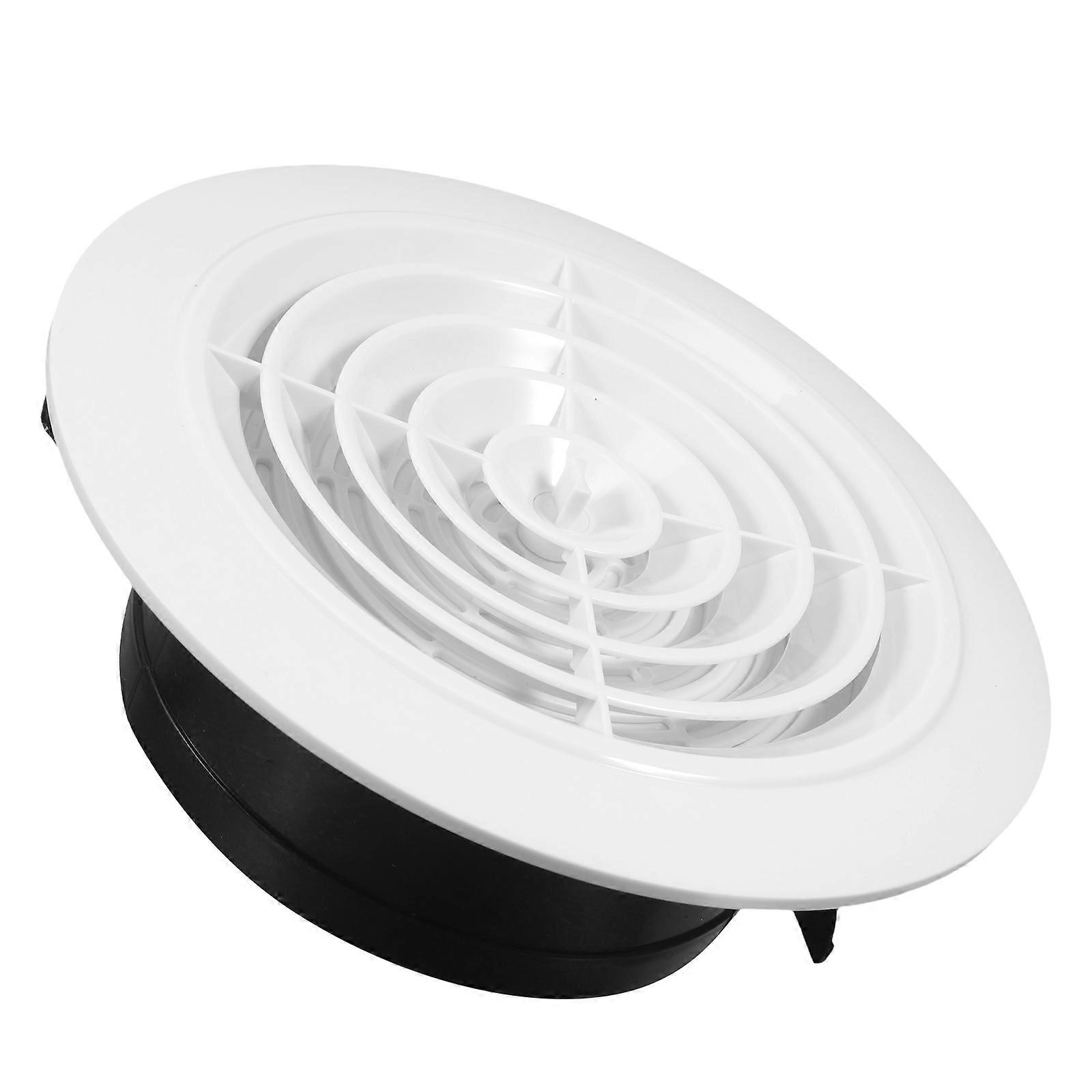 Round Air Vent Cover ABS Material Adjustable Ceiling Vent 5Pcs for Room