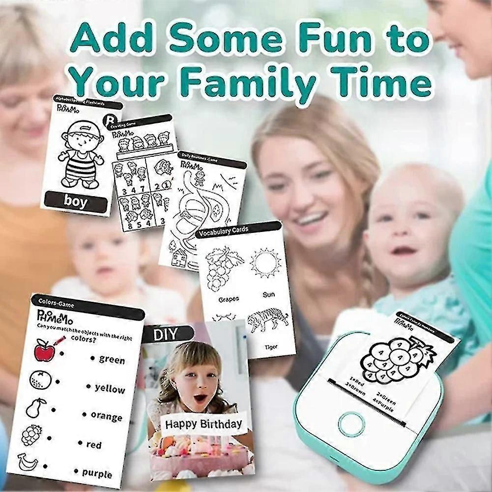 Mini Pocket Printer Portable Bluetooth-compatible Thermal Printer Inkless Sticker Printer