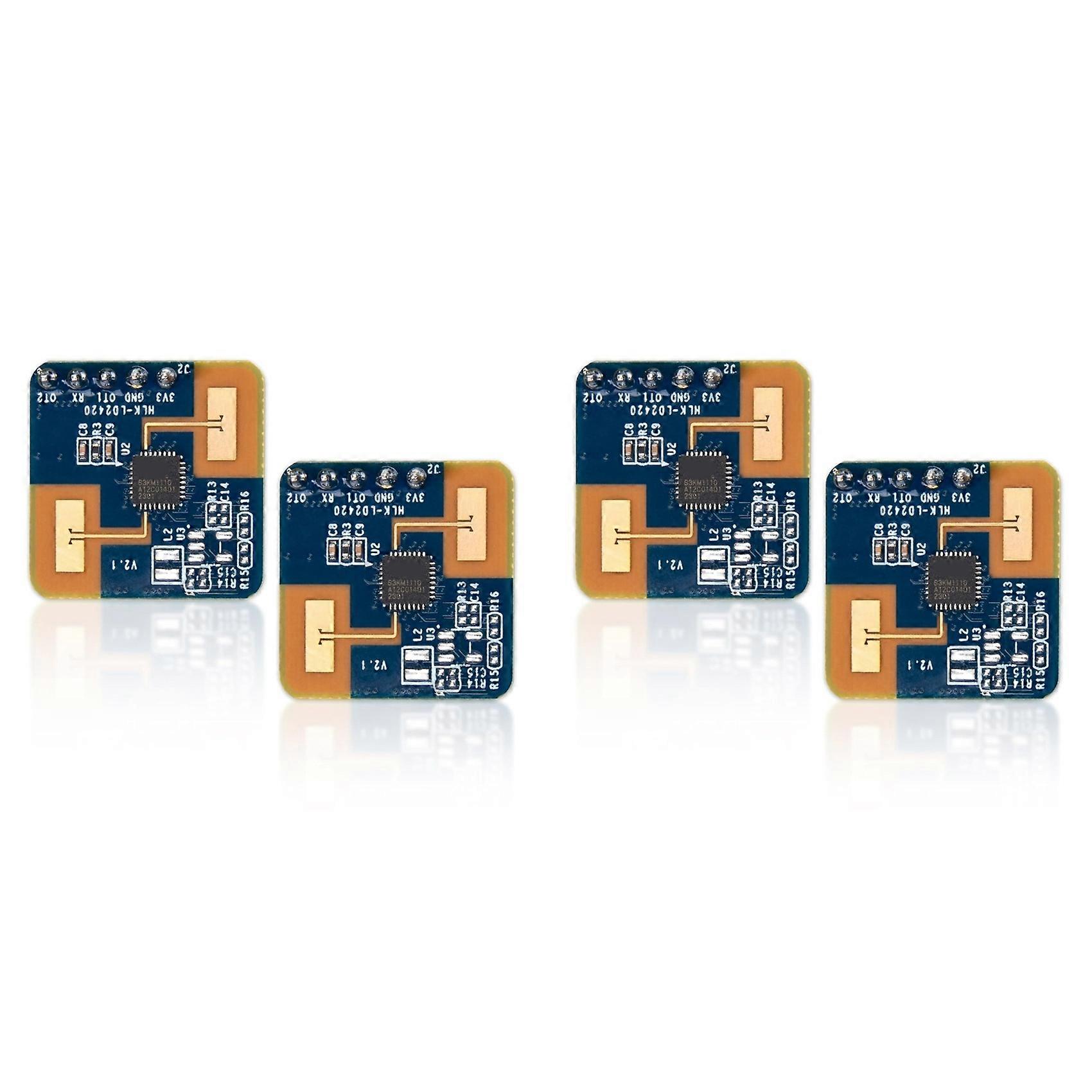 4Pcs Smart LD2420 24GHz MmWave Radar Sensor Module Human Presence & Motion Detection Module