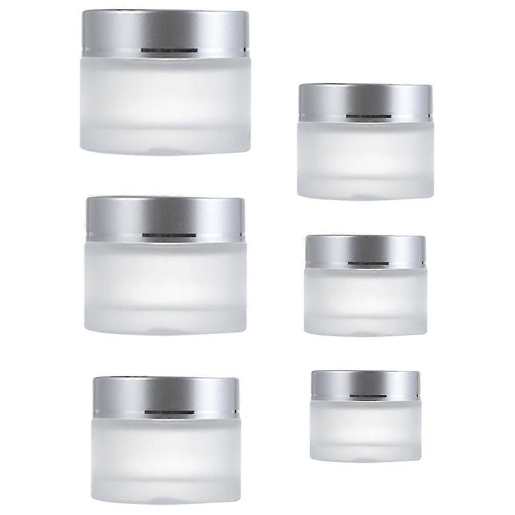 Transparent Face Cream Container for Refillable Cosmetic Use 24Pcs Set