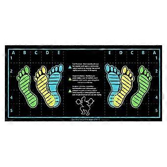 Non-Slip Squat Mat With Foot Guide
