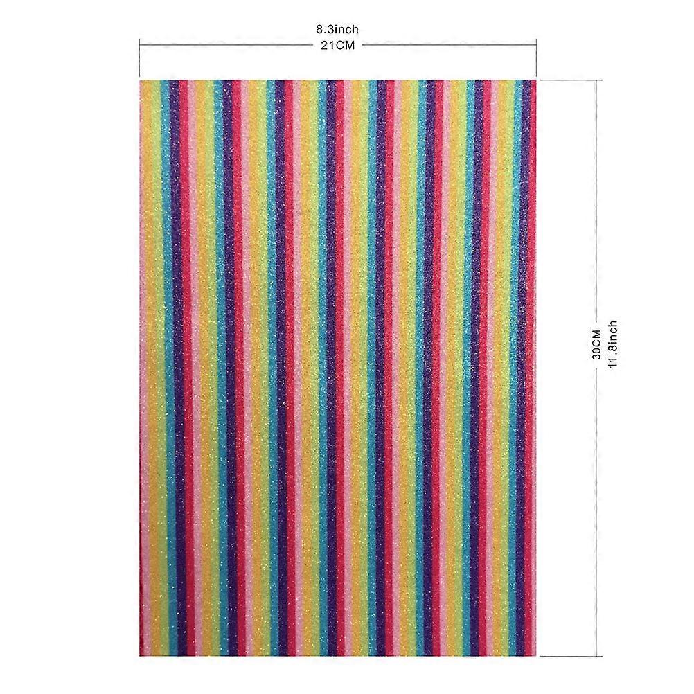PU Fabric Gradient Fabric for DIY Use 8Pcs Assorted Color Sheets