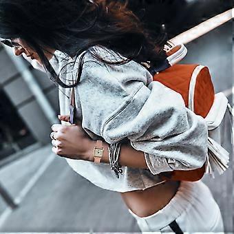 Casual Wrist Watch for Women with Adjustable Strap 3Pcs Set