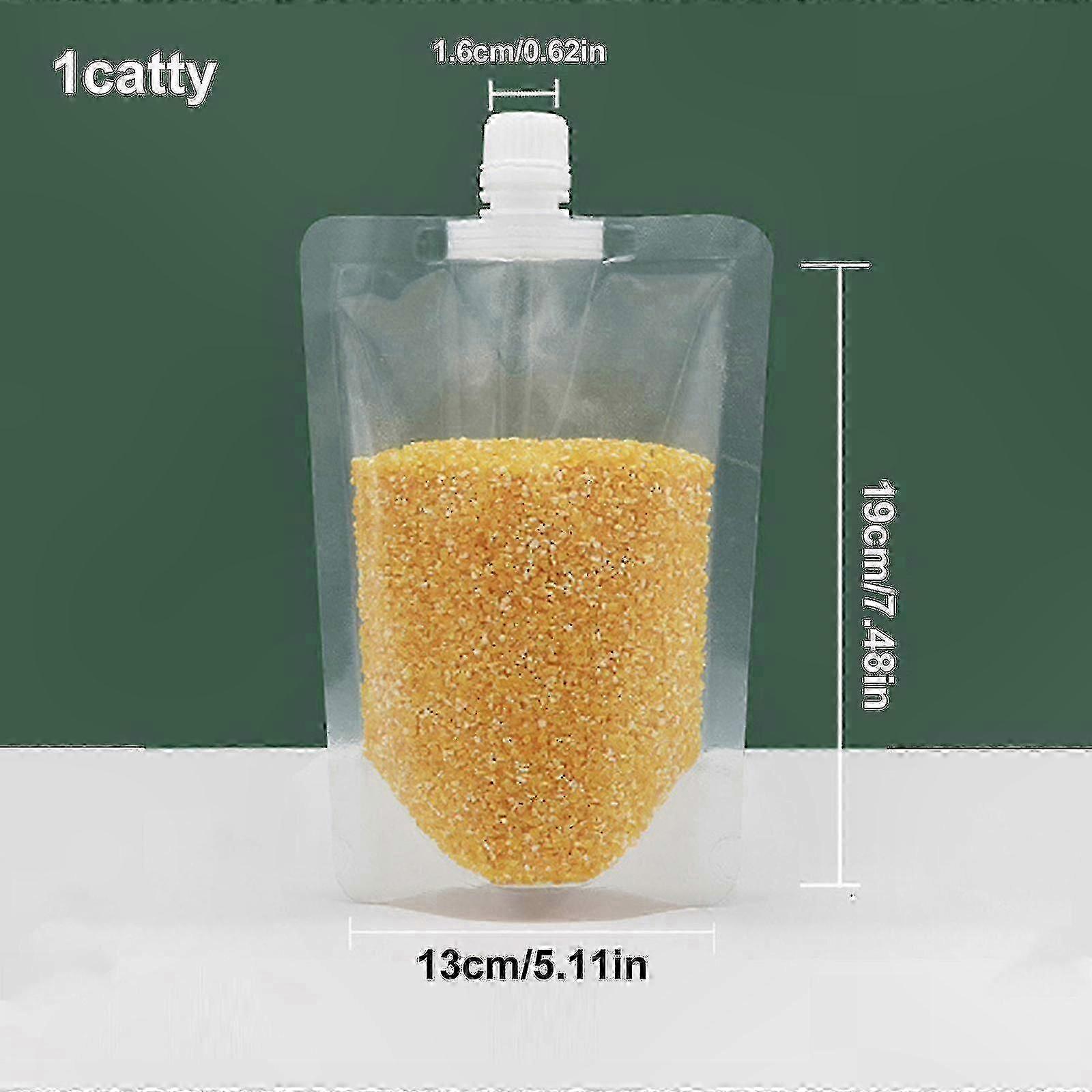Transparent Vertical Grain Storage Bags