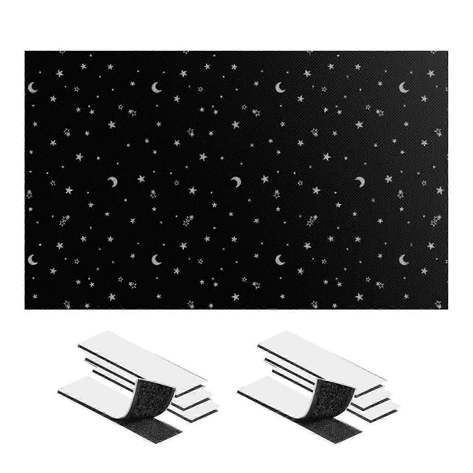 Portable Window Blackout Shade with Hook and Loop for Bedroom