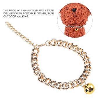 Adjustable Golden Bell Pet Necklace