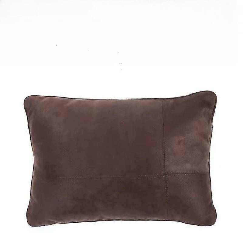 Suede Memory Foam Lumbar Pillow