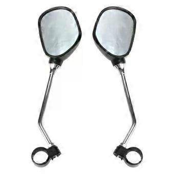 1 Pair Bicycle Rear View Mirror Wide Range Back Sight Light Reflector Angle Adjustable Mirrors Adjustable Left Right Mirrors