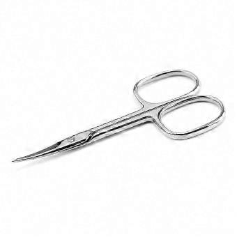 Cuticle, Nail, Eyebrow & Eyelash Trimming Stainless Steel Curved Blade Manicure Scissors PAO
