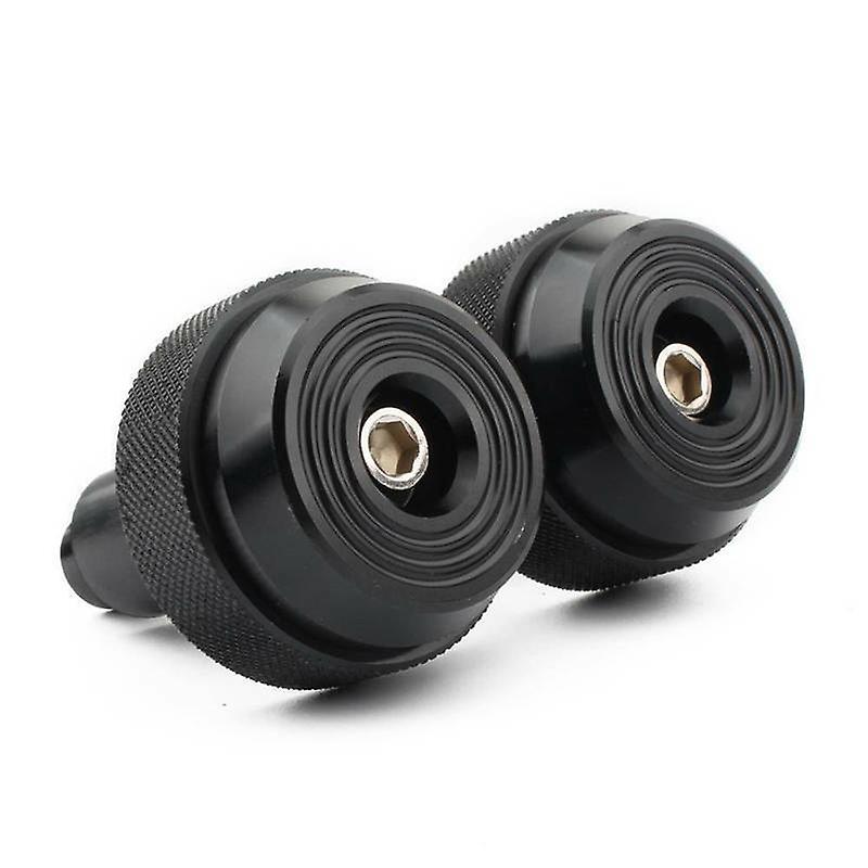 Motorcycle 7/8" Throttle Fixed Speed Handlebar Plug Cruise Control Weight .(black)(2pcs)