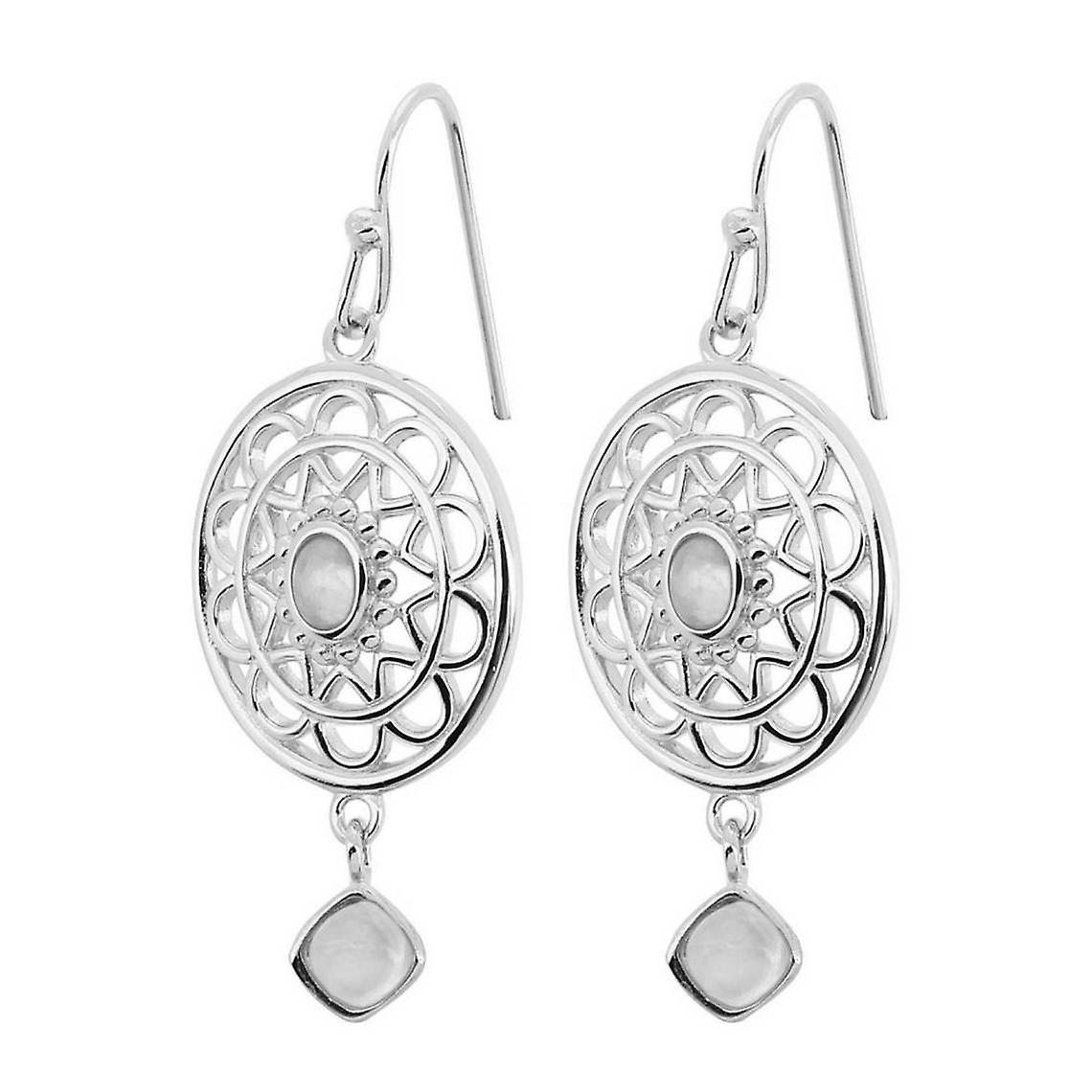 Pendientes de plata Stella y Moonstone