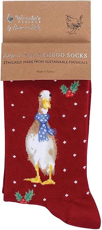 Wrendale Bamboo Socks -Christmas Duck