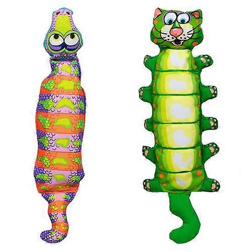 Fat Cat Water Bottle Crunchers 狗玩具 - 什锦，17 英寸长 x 5 英寸宽（1 件装）