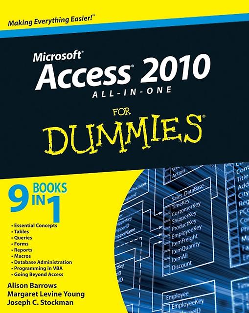 Access 2010 Allinone For Dummies by Alison Barrows Paperback