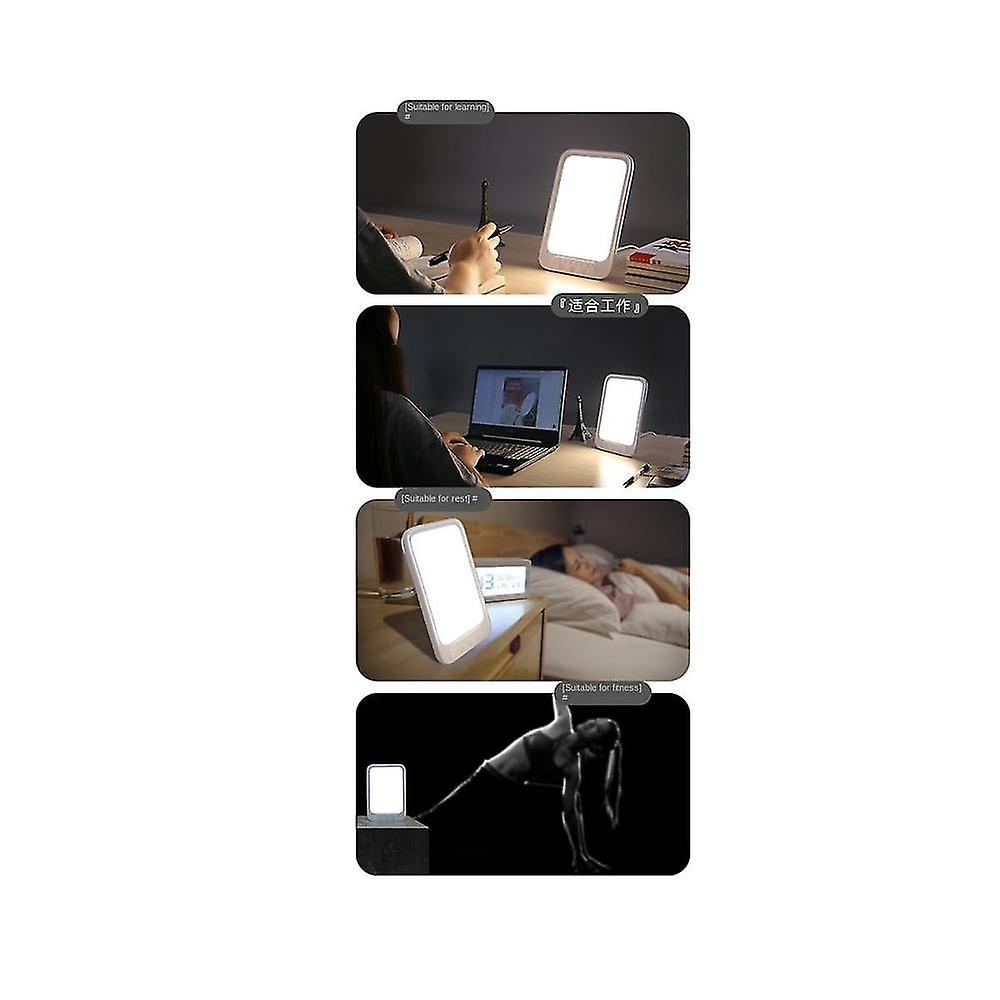 Led dagslyslampe Trist lys lampe mod depression med timer touch kontrol / Office, eu stik